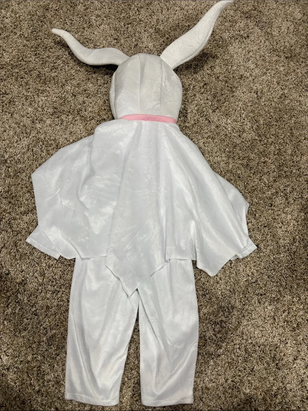 Kids Disney Zero Costume with Hood and Pumpkin Accent that lights up - Picture 5 of 9